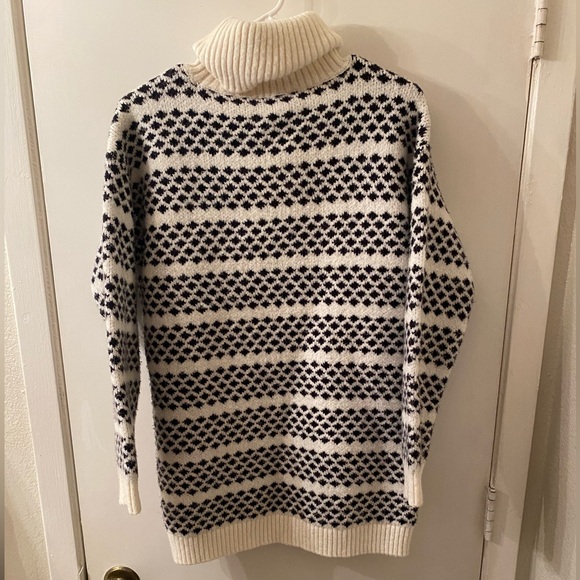 Ann Taylor Black and White Turtleneck Sweater - Picture 3 of 8